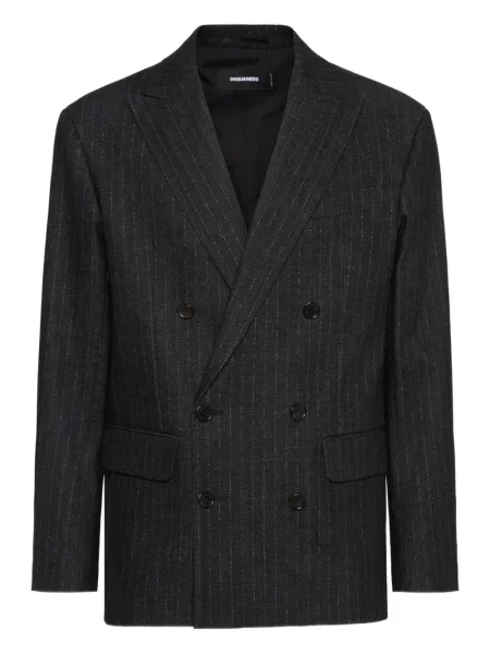 Sacou Dsquared2 cu dungi negru