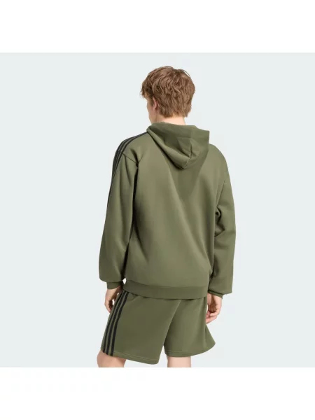 Mikina s kapucí a po celé délce Essentials French Terry černá