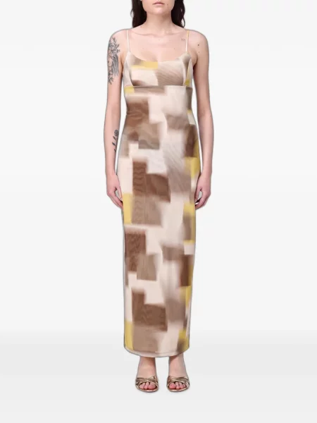 Tüll maxi ruha Emporio Armani nyomtatás