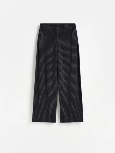 Reserved Pantaloni cu dungi negru