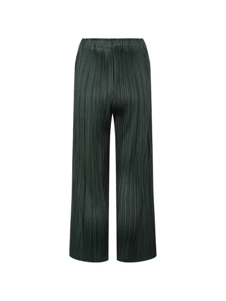 Pantaloni Pleats Please Issey Miyake verde