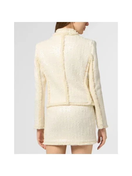 Sweter Philipp Plein tweedowy beżowy