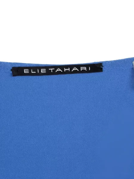 Drapiruota marškinėliai be rankovių Elie Tahari mėlyna