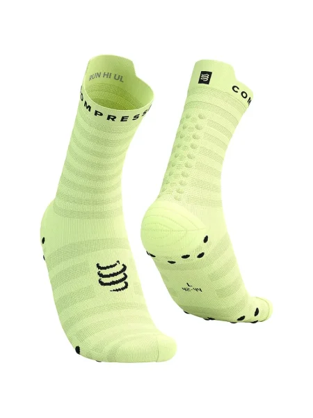 Чорапи Compressport Pro Racing Socks Ultralight Run High White/Alloy тюркоазено бяло