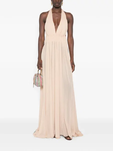 Rochie maxi Arcina Ori cu gât halter