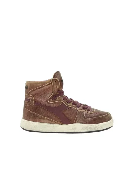 Sneakersy Diadora skórzane brązowe
