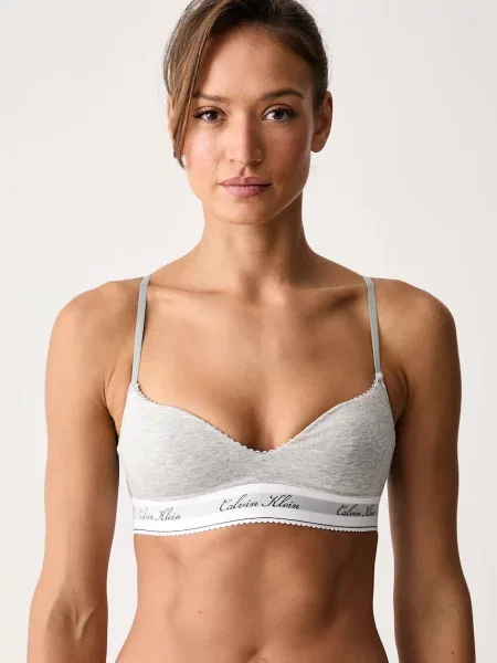 Calvin Klein Underwear trojúhelníková podprsenka šedá