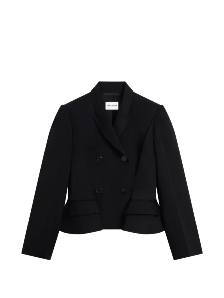 Geacă Givenchy de lână cu două rânduri de nasturi negru