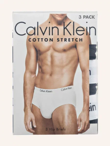 Spodní prádlo Calvin Klein Jeans 3P Hip Brief černé