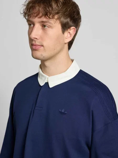 T-shirt o kroju regular fit z czystej bawełny Adidas Originals granatowa