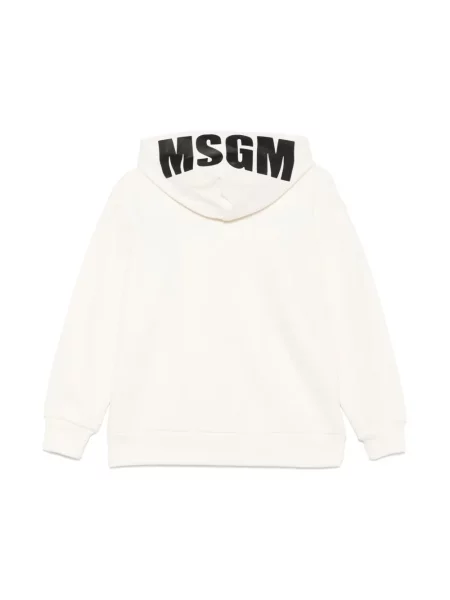 Bluza z kapturem dziecięca Msgm biała