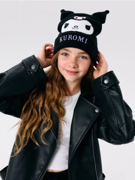 Sinsay Čepice s 3D ušima Kuromi černá