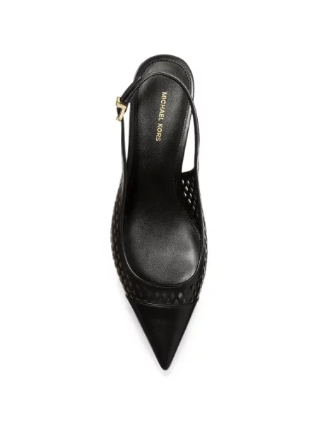Pantofi cu toc Michael Kors din piele slingback negru