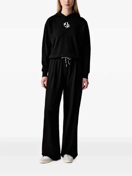 Hoodie Karl Lagerfeld Jeans με σχέδιο μαύρο