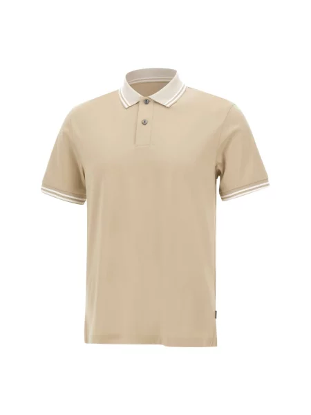 Koszulka polo Boss beżowa
