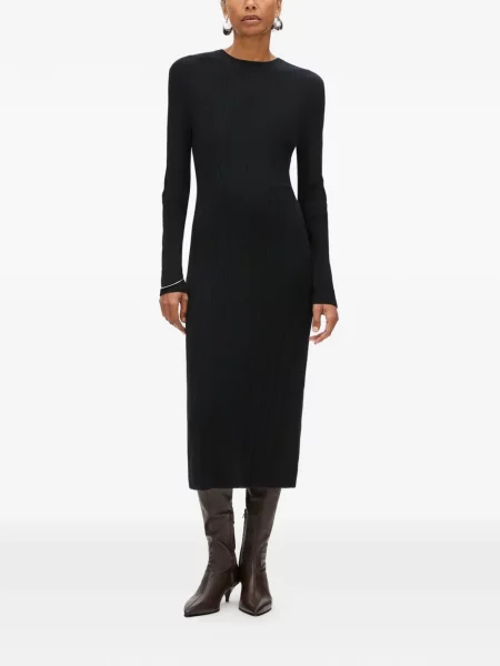 Rochie midi Another Tomorrow negru