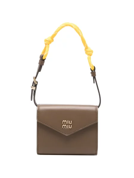 Top Miu Miu cu autograf maro