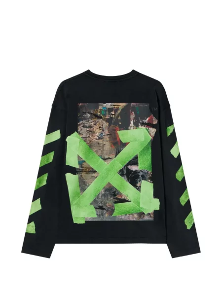 Lung tricou Off-white alb