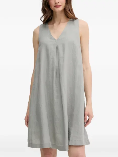 Rochie mini Benetton cu decolteu în V gri