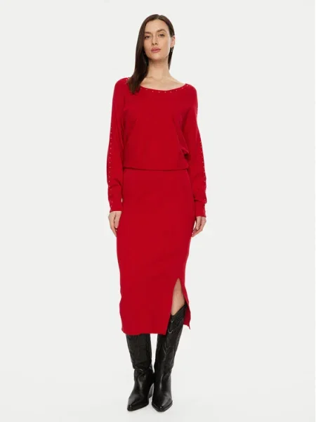 Morgan Rochie tricotată roșu