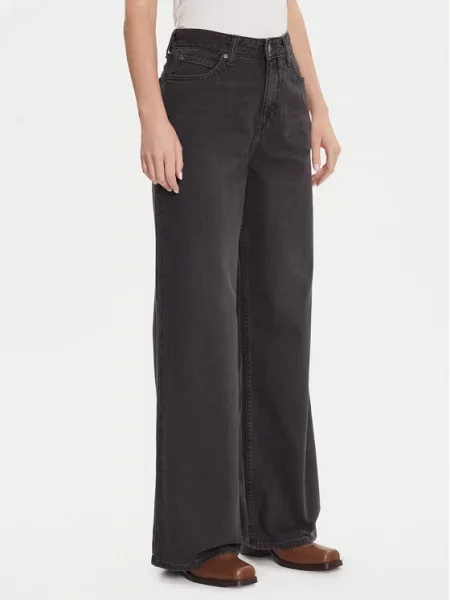 Lee Jeansy Stella Wide Leg czarny