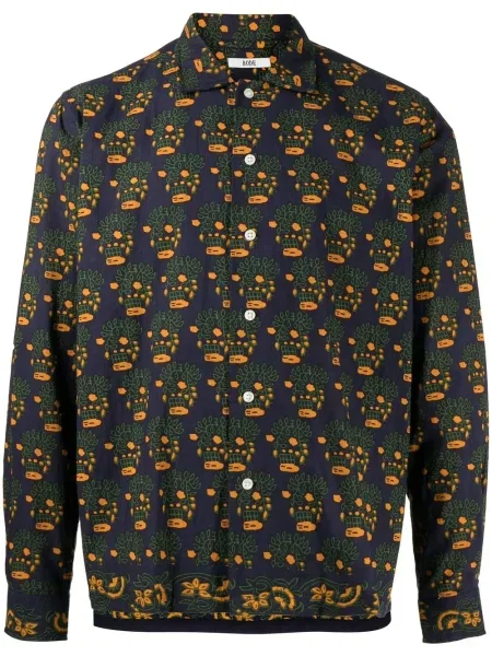 Риза Bode с принт синьо