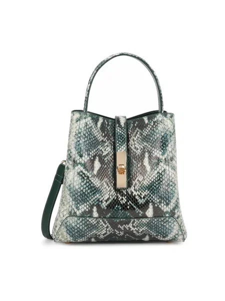 Torebka skórzana Kazar skórzana zielona