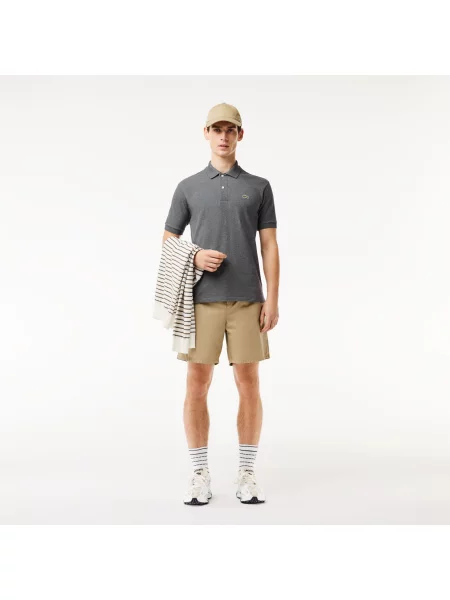 Поло Lacoste серое