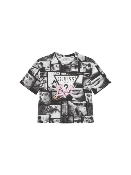 Guess Póló Regular Fit fekete