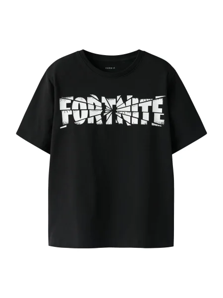 NAME IT Tricou NKMJAMBA FORTNITE negru alb