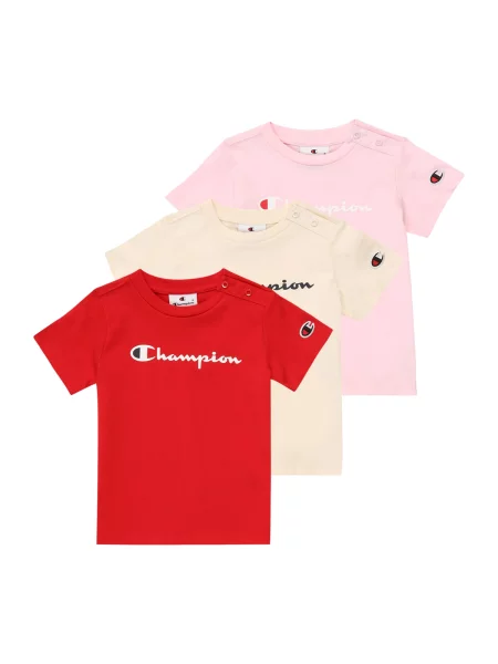 Champion 3 db póló Színes piros
