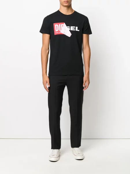 Tricou Diesel cu imagine negru