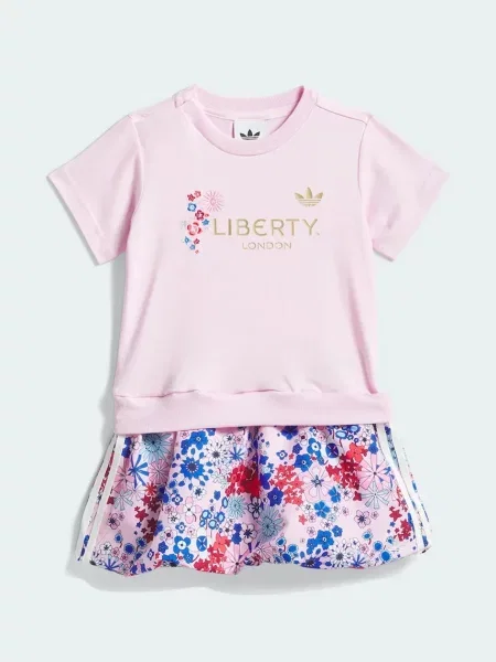 Adidas Originals Dětské šaty LIBERTY růžové