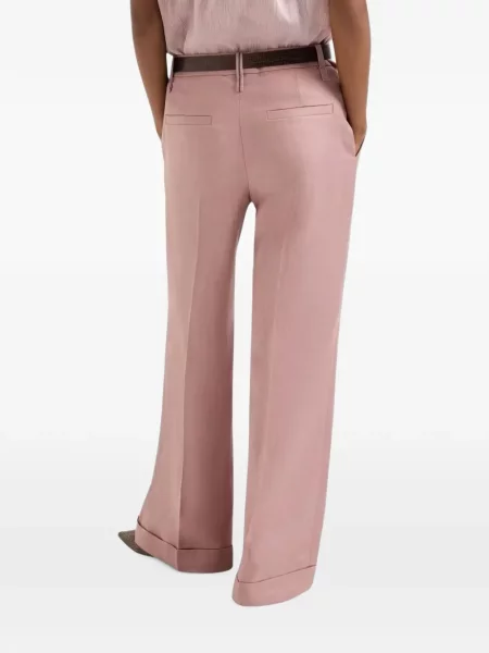 Cu centură pantaloni Brunello Cucinelli roz