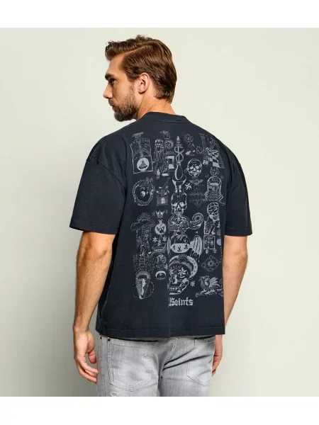 AllSaints Tricou Ignis | Relaxed fit negru