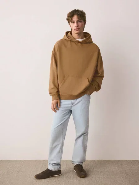 Bluza z kieszenią tabaczkowy brąz Teen XL MANGO TEEN