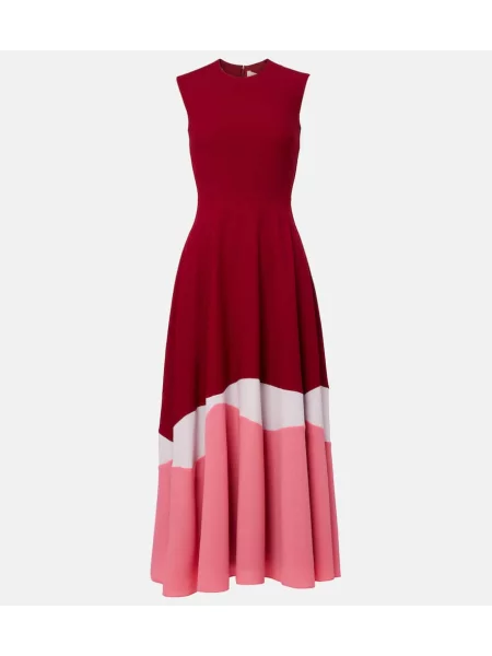 Rochie de cocktail Roksanda cu gradient de costum bordo