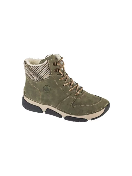 Kotníkové boty Rieker zelené