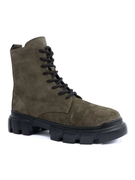 Buty do kostki Sergio Moretti skórzane zielone