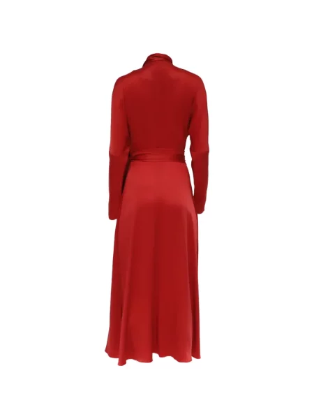 Lung rochie midi Sies Marjan cu legături roșu