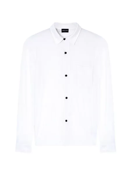 Cămașă Giorgio Armani tricotate alb