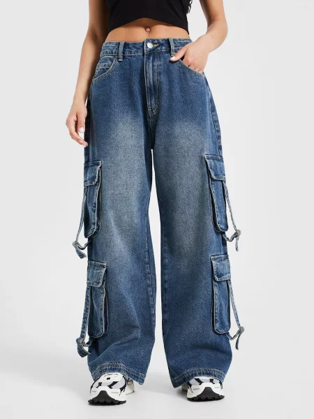 Supply&demand Spodnie Jeans Born niebieskie