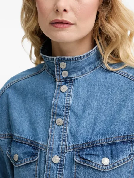 Curea Levi's® cu broderie cu cataramă cu dungi albastru