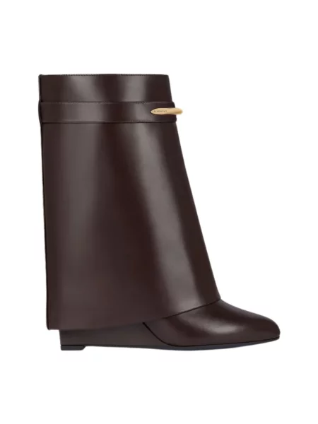 Buty do kostki Givenchy skórzane brązowe