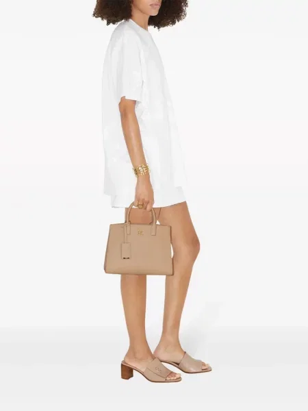 Kožená kožená taška Burberry