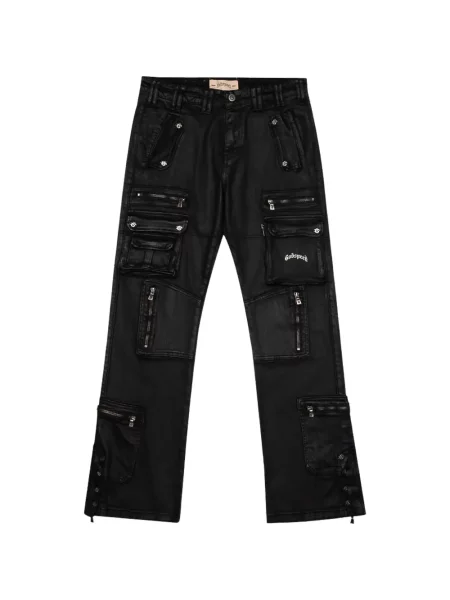 Ceruit pantaloni cargo Godspeed evazate negru