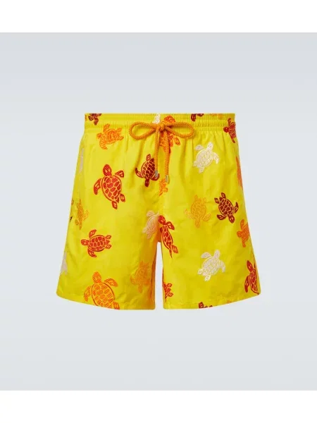 Plavalne hlačke Vilebrequin s potiskom rumena