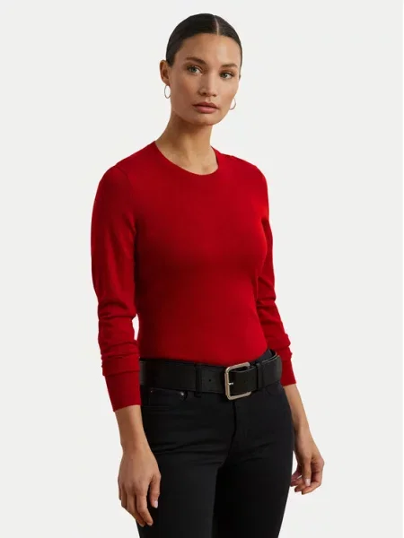 Pulover LAUREN RALPH LAUREN rdeča