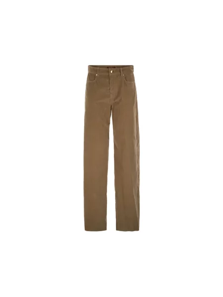 Spodnie Max Mara Studio beżowe