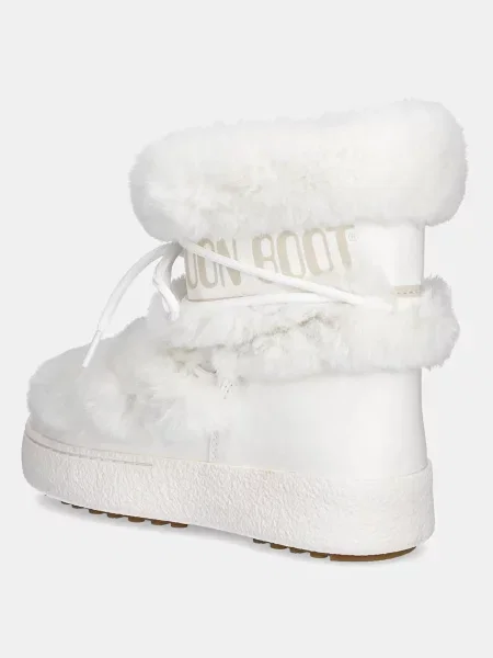 Сапоги Moon Boot из искусственного меха белые
